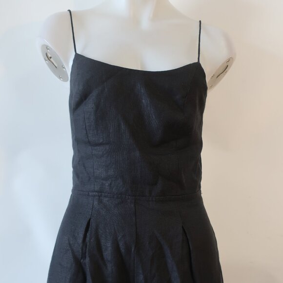 NWT Women Faithfull the Brand Black Pure Linen Sleeveless Antibes Jumpsuit 4 - Picture 7 of 14